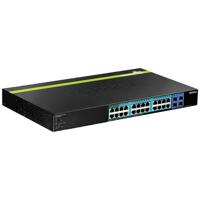 TRENDnet TPE-2840WS 28-poorts Gigabit Web Smart PoE+ Switch, 24 Gigabit poorten + 4 SFP-slots, PoE 10/100/1000 Mbps, 185 watt PoE-totaal vermogen, 56 Gbps schakelcapaciteit - thumbnail