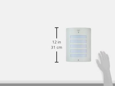 TODD-Wandlamp buiten met detector H29cm Briljantwit