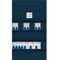 6 groepenkast 3 fase 400V 3 aardlekschakelaars 6 groepen hoofschakelaar 40A Gacia - thumbnail