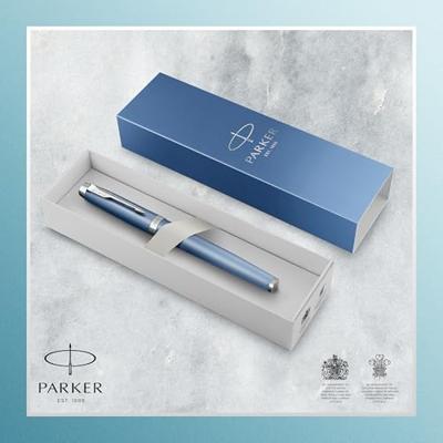 Parker IM Rituals roller, blauw CT, fijn, giftbox