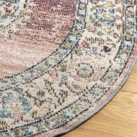 VidaXL Vloerkleed arbizu binnen en buiten vintage stijl ø 200 cm - thumbnail