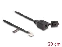 DeLOCK 88009 telephone cable 0.2 m Black - thumbnail