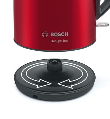 Bosch Haushalt TWK3P424 Waterkoker Snoerloos, Oververhittingsbeveiliging Aantal/Volume: 1.7 l Rood Bosch Haushalt TWK3P424 Waterkoker Snoerloos, Oververhittingsbeveiliging Aantal/Volume: 1.7 l Rood