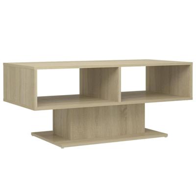 VidaXL Salontafel 103,5x50x44,5 cm bewerkt hout sonoma eikenkleurig