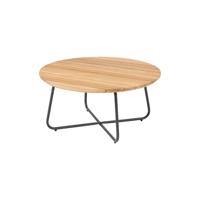 Salontafel Verdi 73 Antraciet Teak Rond 4SO Tafel Buiten Tuintafel 4 Seasons Outdoor - thumbnail