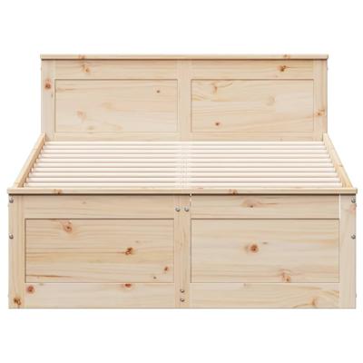 Bedframe zonder matras met hoofdbord grenenhout 150x200 cm