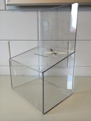 Visitekaartbox maxi met kaarthouder+slot