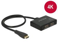 Delock 87700 HDMI-splitter 1 x HDMI in > 2 x HDMI uit 4K 30 Hz - thumbnail