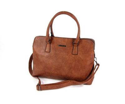 3 vaks schoudertas damestas schooltas ARIANNA-ONE zBruin 3 vaks schoudertas damestas schooltas ARIANNA-ONE zBruin