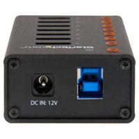 StarTech.com 7-poorts USB 3.0 hub - metalen behuizing - desktop of wandmontage - compacte 7-voudige verdeler SuperSpeed Hub - thumbnail