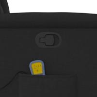 Massagestoel verstelbaar stof zwart - thumbnail