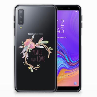 Samsung Galaxy A7 (2018) Telefoonhoesje met Naam Boho Text Samsung Galaxy A7 (2018) Telefoonhoesje met Naam Boho Text