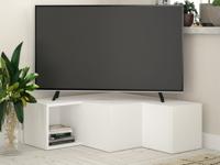 Hoek tv-meubel COMOPA 2 lades wit - thumbnail