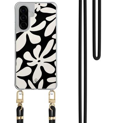 Samsung Galaxy A57 hoesje met zwart koord - Noir bloom