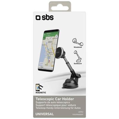 sbs mobile TESUPMAGEXT Telefoonhouder voor in de auto 360° draaibaar Bevestigingswijze (auto): Zuignap