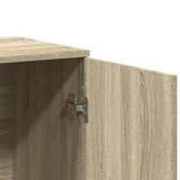 Dressoirs 2 st 79x38x80 cm bewerkt hout sonoma eikenkleurig - thumbnail