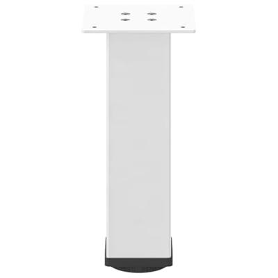 Salontafelpoten 4 st 42-44 cm staal wit