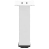 Salontafelpoten 4 st 42-44 cm staal wit - thumbnail