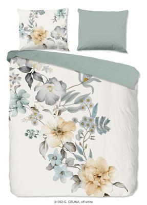 Good Morning Dekbedovertrek "bloemen" - Wit - (240x200/220 cm) - Katoen