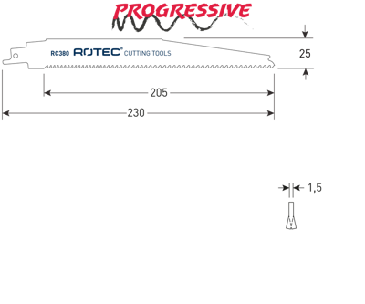 Rotec Reciprozagen | RC380 | S1156XHM | 2 Stuks - 525.0380