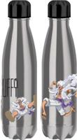 One Piece Thermo Water Bottle Luffy Gear 5 Silver - thumbnail