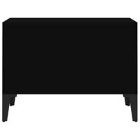 Salontafel 60x50x36,5 cm bewerkt hout zwart - thumbnail