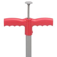 Onkruidsteker 93,5 cm gepoedercoat staal rood en grijs - thumbnail