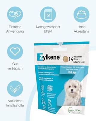 Zylkene Chews 75 mg voor kleine hond (tot 10 kg) 2 stuks - thumbnail