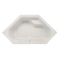 Hoekbad Sanindusa Rimini 145x145 cm Acryl Wit - thumbnail