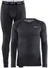 Craft 1909711 Core Wool Merino Set Men - Black Melange - XL - thumbnail