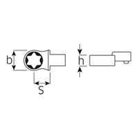 Stahlwille Insteekgereedschap | sleutelwijdte E10 9 x 12 mm | chroom-legering-staal | chroom-vanadium | 1 stuk - 58291010 58291010 - thumbnail