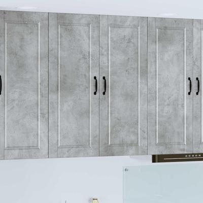 Keukenkast met plank Beton Grijs 80 x 31 x 100 cm Bewerkt hout