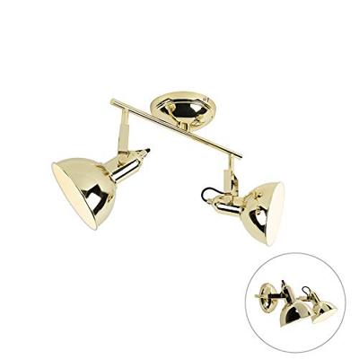 QAZQA Art Deco spot goud 2-lichts - Tommy