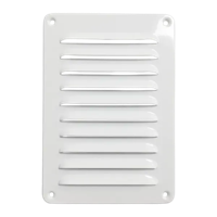 Schoepenrooster Aluminium 150 X 215mm - Wit - thumbnail