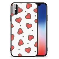 iPhone X | Xs Back Case Hearts - thumbnail