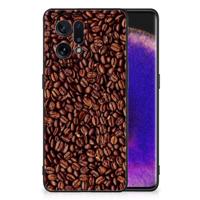 OPPO Find X5 Back Cover Hoesje Koffiebonen - thumbnail