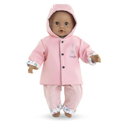 Corolle omkeerbare regenjas voor babypop, 30cm