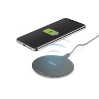 Hama Wireless Charger QI-FC10 Metal 10 W Draadl. Smartphone-oplaadpad Z/w - thumbnail