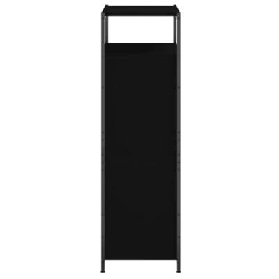 VidaXL Schoenenkast 60x34x112 cm bewerkt hout zwart VidaXL Schoenenkast 60x34x112 cm bewerkt hout zwart