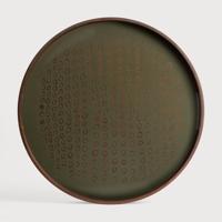 Ethnicraft Rond Dienblad 'Second Nature' 48cm, kleur Moss - thumbnail