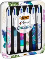 Bic Colours Tie - Dye 4-kleurenbalpen, medium, klassieke inktkleuren, doos van 6 stuks - thumbnail