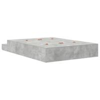 Opbergbedframe Beton Grijs 236.5 x 160 x 31.5 cm Bewerkt hout - thumbnail