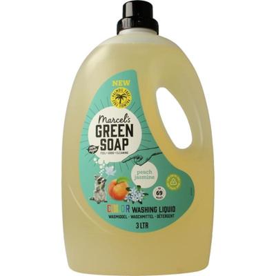 Marcel's Green Soap Wasmiddel kleur perzik & jasmijn 3 Liter