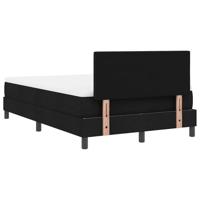 Boxspringbed met matras met matras Zwart 120 x 200 cm Stof - thumbnail