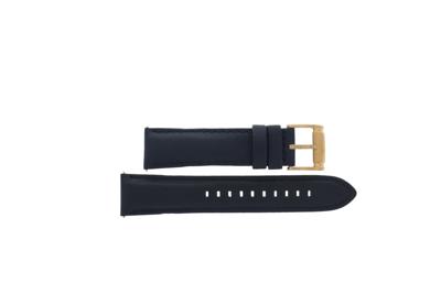 Horlogeband Fossil BQ1487 Leder Blauw 22mm Horlogeband Fossil BQ1487 Leder Blauw 22mm