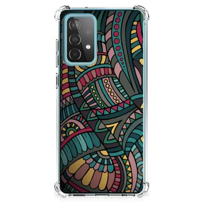 Samsung Galaxy A52 4G/5G Doorzichtige Silicone Hoesje Aztec Samsung Galaxy A52 4G/5G Doorzichtige Silicone Hoesje Aztec
