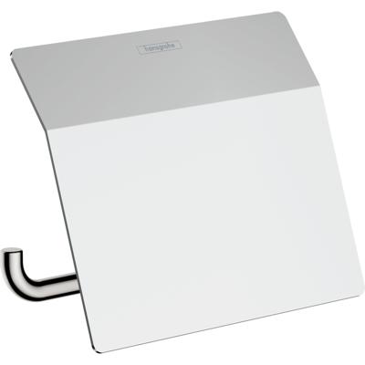 Hansgrohe AddStoris toiletrolhouder met klep 15,3x11,6x8,6cm chroom