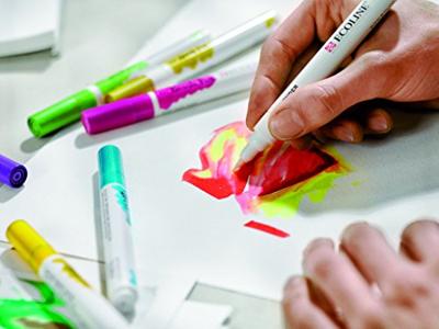 Bruynzeel Ecoline brush pen set schaduw, 5 kleuren - thumbnail