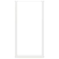 Bartafelpoten 2 st U-vormig 60x(110-111) cm staal wit - thumbnail