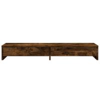 Monitorstandaard met lades 100x27x15 cm hout gerookt eikenkleur - thumbnail